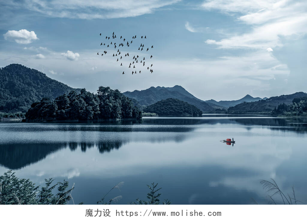 杭州千岛湖自然景观图杭州千岛湖秀丽的风景